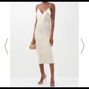 Olivia Von Halle slip dress bridal